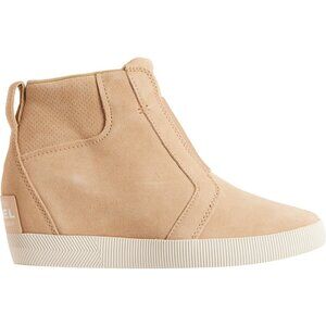 NEW Sorel  Out N About Wedge Boots Waterproof Suede in Canoe For Women 825 5s3
